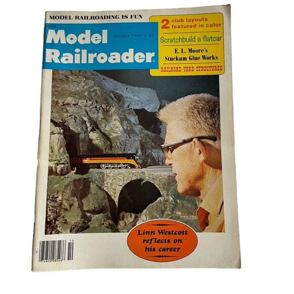 Model Railroader Magazine Back Issue October 1977 u Vol 44 No 10 Scratchbuild Fl - Picture 1 of 8
